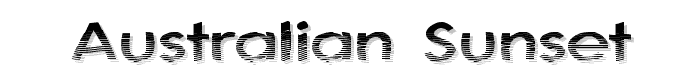 Australian Sunset font
